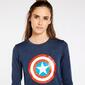 Camiseta Capitán América Mujer 