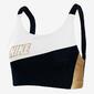 Swoosh Mtlc Bra Pad Top Tir. Ancho Suj. Media Gym Swoosh Mtlc Bra Pad Top Tir. Ancho Suj. Media Gym