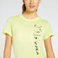 Puma Grafico - Amarillo - Camiseta Running Mujer Puma Grafico - Amarillo - Camiseta Running Mujer