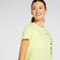 Puma Grafico - Amarillo - Camiseta Running Mujer 