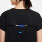 Nike Miler Icon Clash - Negro - Camiseta Running Mujer Nike Miler Icon Clash - Negro - Camiseta Running Mujer