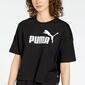 Puma Essentials - Negro - Camiseta Mujer 
