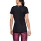 Under Armour Tech Solid - Negro - Camiseta Fitness Mujer 