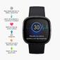 Smartwatch Fitbit Sense - Preto - Relógio Running 
