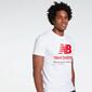 New Balance Athletic - Blanco - Camiseta Hombre 