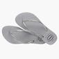Havaianas Slim Gloss - Cinza - Chinelos Praia Rapariga Havaianas Slim Gloss - Cinza - Chinelos Praia Rapariga