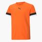 Puma Team Rise - Naranja - Camiseta Fútbol Chico 