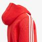 adidas 3 Stripes - Rojo - Sudadera Capucha Chico adidas 3 Stripes - Rojo - Sudadera Capucha Chico