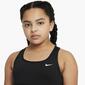 Nike Swoosh - Negro - Top Deportivo Chica Nike Swoosh - Negro - Top Deportivo Chica