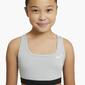 Nike Swoosh - Gris - Top Deportivo Chica Nike Swoosh - Gris - Top Deportivo Chica