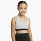 Nike Swoosh - Gris - Top Deportivo Chica Nike Swoosh - Gris - Top Deportivo Chica