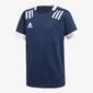 adidas 3 Stripes - Marino - Camiseta Fútbol Chico 