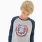 Camiseta Capitán América - Gris - Camiseta Chico Marvel 