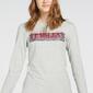 Up Stamps - Gris - Camiseta Manga Larga Mujer Up Stamps - Gris - Camiseta Manga Larga Mujer