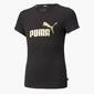 Puma Essentials Logo - Negra - Camiseta Chica Puma Essentials Logo - Negra - Camiseta Chica