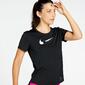 Nike Swoosh Run - Negro - Camiseta Running Mujer 