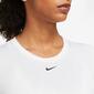 Nike One - Blanco - Camiseta Fitness Mujer 