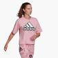 adidas Big - Rosa - Camiseta Crop Mujer adidas Big - Rosa - Camiseta Crop Mujer