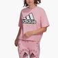 adidas Big - Rosa - Camiseta Crop Mujer adidas Big - Rosa - Camiseta Crop Mujer
