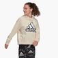 Sudadera adidas - Blanco - Sudadera Capucha Mujer Sudadera adidas - Blanco - Sudadera Capucha Mujer