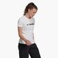 Camiseta Trekking adidas - Blanco - Camiseta Mujer Camiseta Trekking adidas - Blanco - Camiseta Mujer