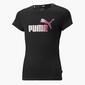 Puma Essential Logo - Negro - Camiseta Chica 