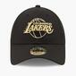 New Era Black And Gold 9Forty LA Lakers - Preto - Boné 