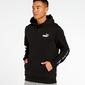 Puma Tape - Negro - Sudadera Capucha Hombre Puma Tape - Negro - Sudadera Capucha Hombre