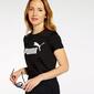 Puma Essentials Logo - Negro - Camiseta Mujer Puma Essentials Logo - Negro - Camiseta Mujer