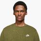 Nike Club - Caqui - Sweat Homem Nike Club - Caqui - Sweat Homem
