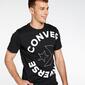 Converse Chevron - Negro - Camiseta Hombre 