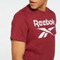 Reebok Big Logo - Vermelho - T-shirt Homem 