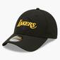 New Era Black Base Snap 9Forty LA Lakers - Preto - Boné 