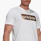 adidas Linear - Blanco - Camiseta Hombre adidas Linear - Blanco - Camiseta Hombre