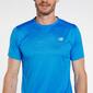 New Balance Accelerate - Azul - T-shirt Running Homem 