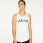 adidas Linear - Verde - Camiseta Tirantes Mujer adidas Linear - Verde - Camiseta Tirantes Mujer