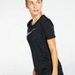Nike Swoosh Run - Preto - T-shirt Running Mulher 