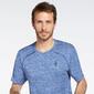 Skechers Skech Air - Azul - Camiseta Running Hombre 