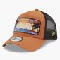 New Era License Plate Trucker - Laranja - Boné Unissexo New Era License Plate Trucker - Laranja - Boné Unissexo