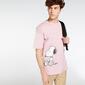 Camiseta Snoopy - Rosa - Camiseta Hombre Peanuts Camiseta Snoopy - Rosa - Camiseta Hombre Peanuts