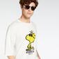 T-shirt Peanuts - Branco - Camisola Homem T-shirt Peanuts - Branco - Camisola Homem