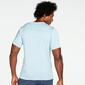 Skechers On The Road - Azul - T-shirt Running Homem 