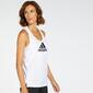 Camiseta Fitness adidas - Blanco - Camiseta Tirantes Mujer 