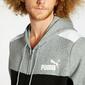 Puma Block - Gris - Sudadera Cremallera Hombre Puma Block - Gris - Sudadera Cremallera Hombre