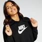 Nike Sportswear Club - Negro - Sudadera Crop Mujer 