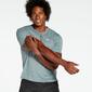 Nike Miler - Gris - Camiseta Running Hombre 
