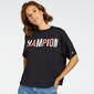 Champion Graphic - Negro - Camiseta Mujer 