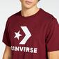 Camiseta Converse - Granate - Camiseta Hombre 