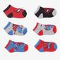 Meias Spider-Man - Vermelho - Meias Pack 6 Menino Meias Spider-Man - Vermelho - Meias Pack 6 Menino