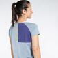 +8000 Felde - Azul - T-shirt Montanha Mulher 